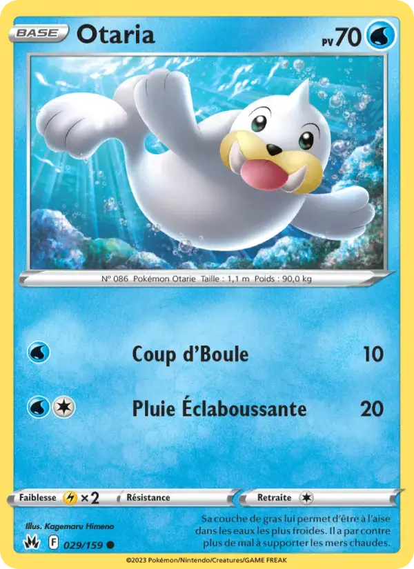 Carte Pokémon Otaria #029 — Zénith Suprême
