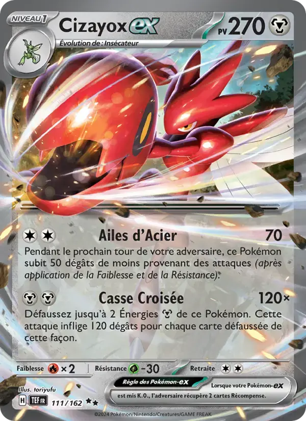 Carte Pokémon Cizayox-ex #111 — Forces Temporelles