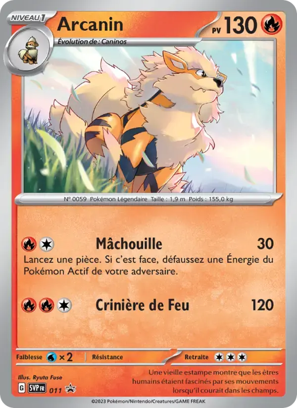 Carte Pokémon Arcanin #011 — Promos Écarlate et Violet
