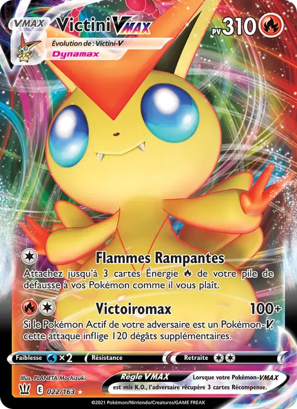 Carte Pokémon Victini VMAX #22 — Styles de Combat