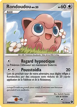 Carte Pokémon Rondoudou #72 — Duels au Sommet