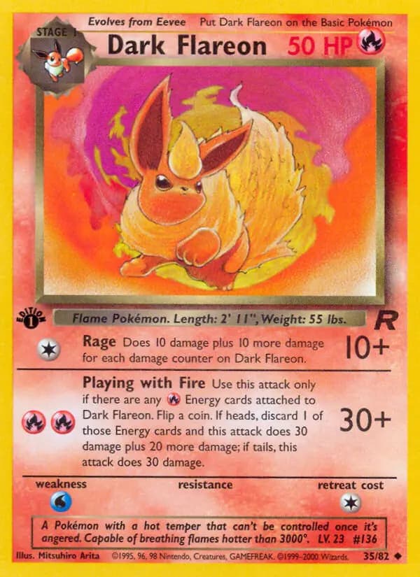 Dark Flareon #35 — Team Rocket