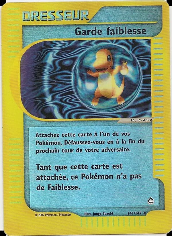 Carte Pokémon Garde faiblesse #141 — Aquapolis