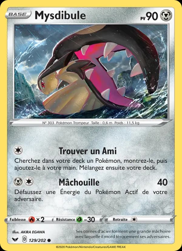 Carte Pokémon Mysdibule #129 — Épée et Bouclier