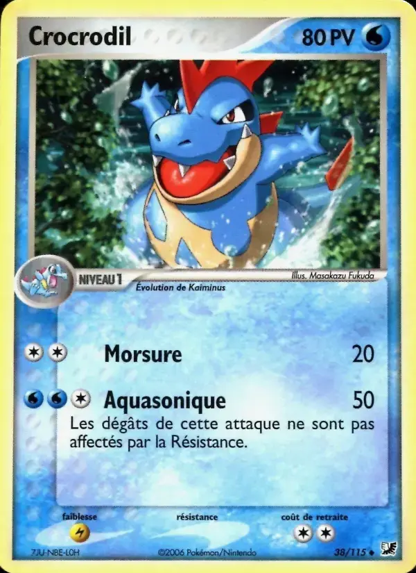 Carte Pokémon Crocrodil #38 — Forces Cachées