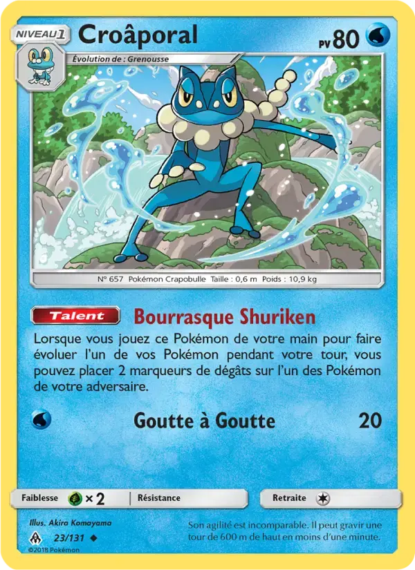 Carte Pokémon Croâporal #23 — Lumière Interdite
