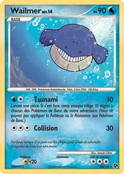 Carte Pokémon Wailmer #58 — Duels au Sommet
