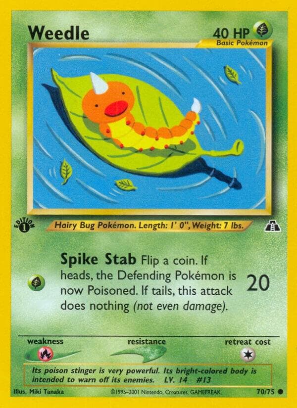 Weedle #70 — Neo Discovery