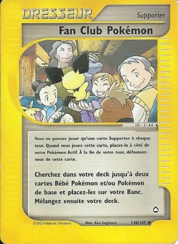 Carte Pokémon Fan Club Pokémon #130 — Aquapolis