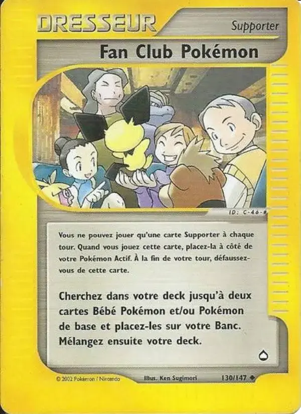 Carte Pokémon Fan Club Pokémon #130 — Aquapolis