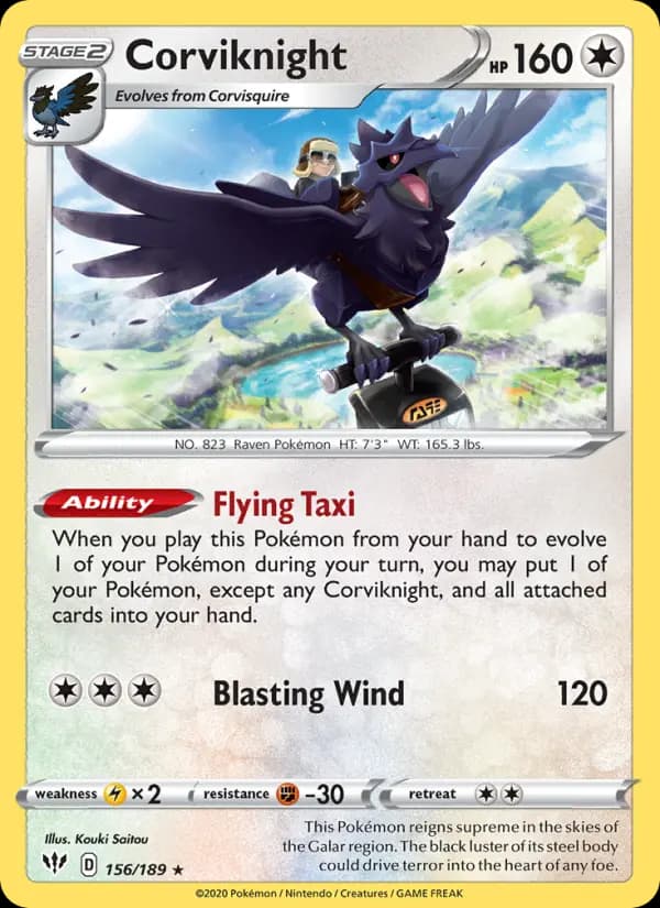 Corviknight #156 — Darkness Ablaze