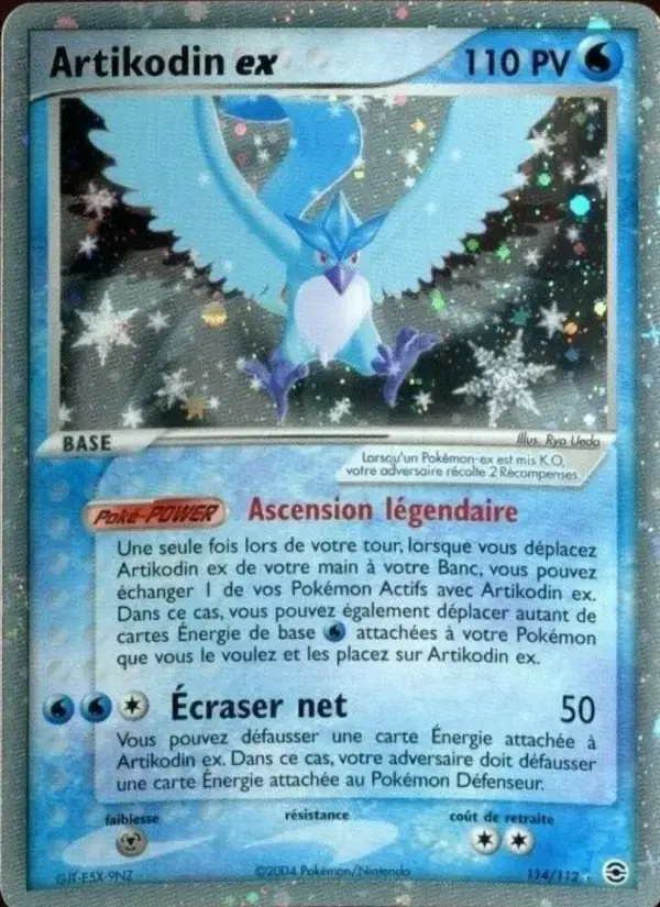Carte Pokémon Artikodin ex #114 — Rouge Feu & Vert Feuille
