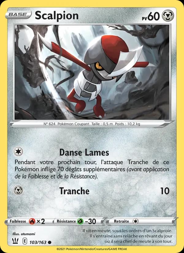 Carte Pokémon Scalpion #103 — Styles de Combat