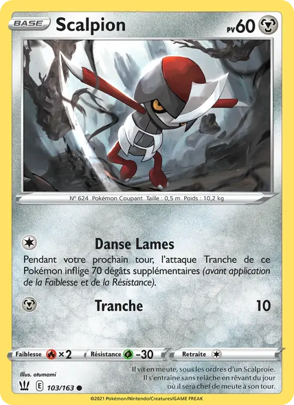 Carte Pokémon Scalpion #103 — Styles de Combat