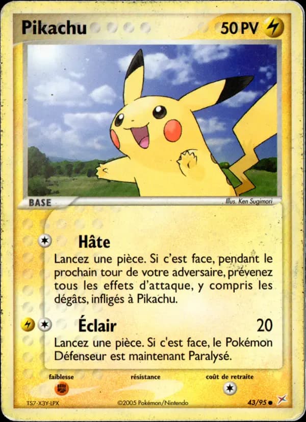 Carte Pokémon Pikachu #43 — Team Magma vs Team Aqua