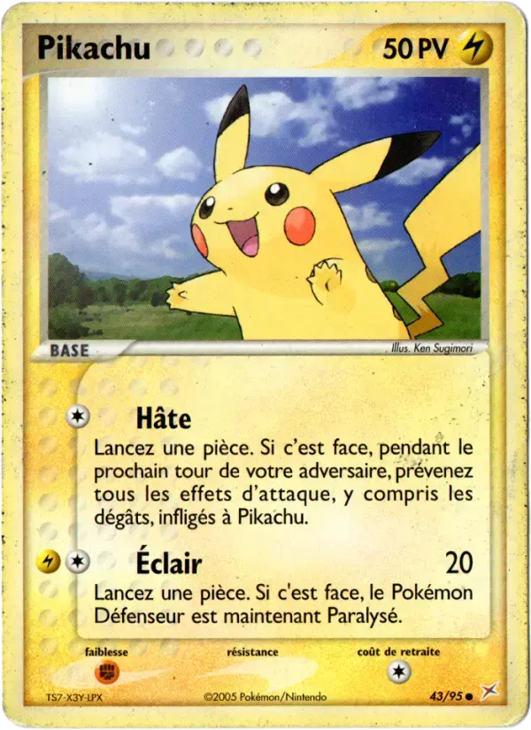 Carte Pokémon Pikachu #43 — Team Magma vs Team Aqua