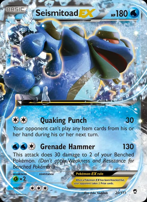 Seismitoad EX #20 — Furious Fists