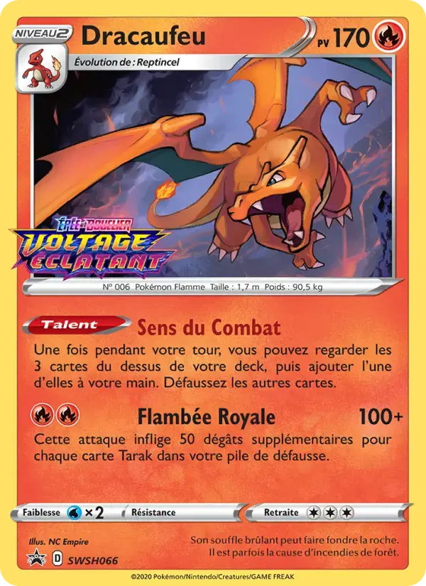 Carte Pokémon Dracaufeu #SWSH066 — Promos Épée et Bouclier
