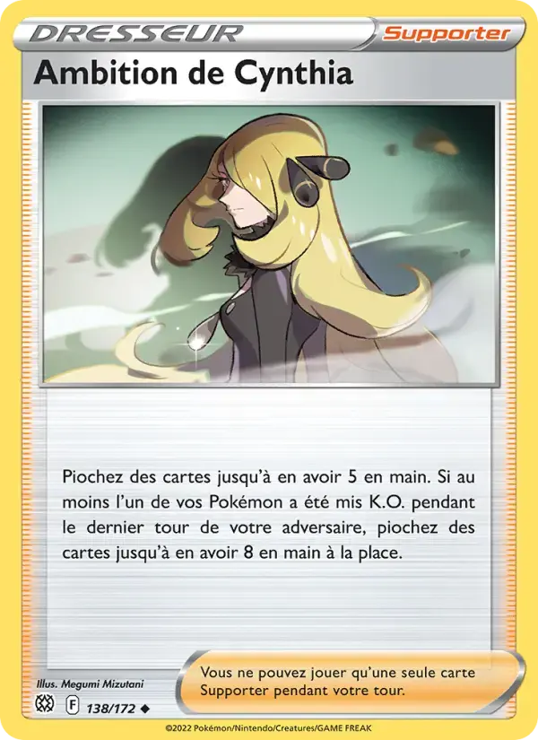 Carte Pokémon Ambition de Cynthia #138 — Stars Étincelantes