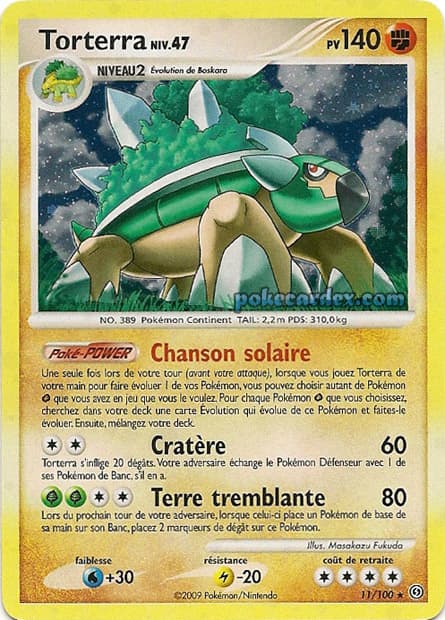 Carte Pokémon Torterra #11 — Tempête