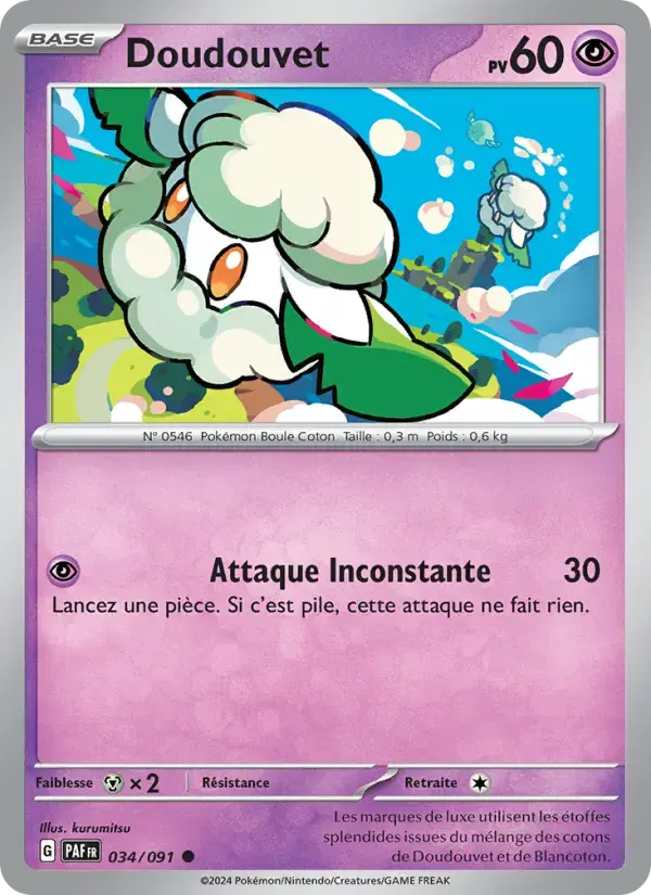 Carte Pokémon Doudouvet #034 — Destinées de Paldea