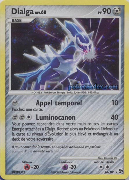 Carte Pokémon Dialga #16 — Grands Envols
