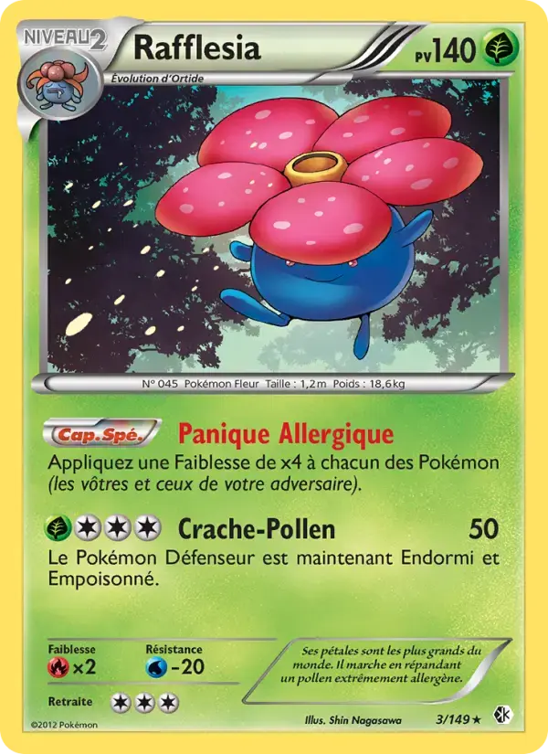 Carte Pokémon Rafflesia #3 — Frontières Franchies