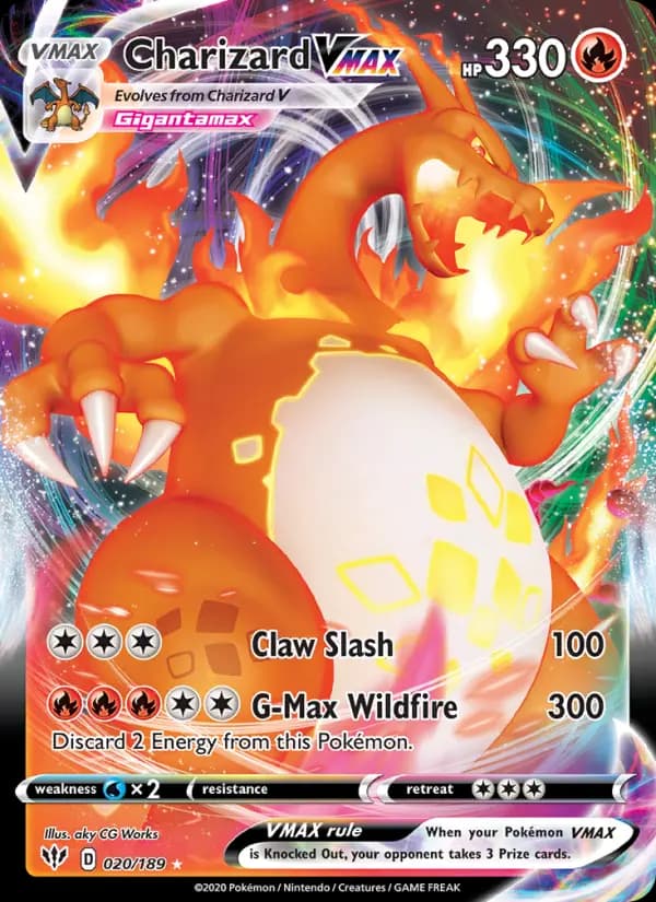 Charizard VMAX #20 — Darkness Ablaze