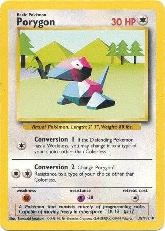 Porygon #39 — Base Set