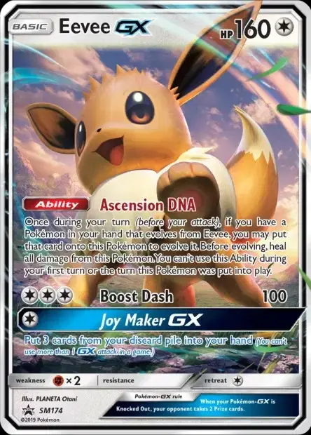 Carte Pokémon Évoli-GX #SM174 — Jumbo