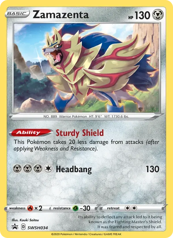 Zamazenta #SWSH034 — Sword & Shield Promos