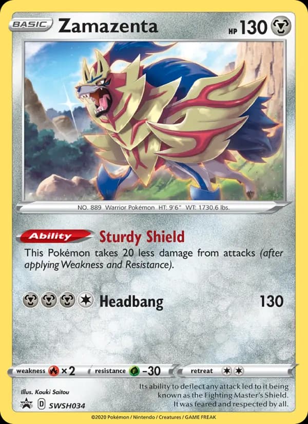 Zamazenta #SWSH034 — Sword & Shield Promos