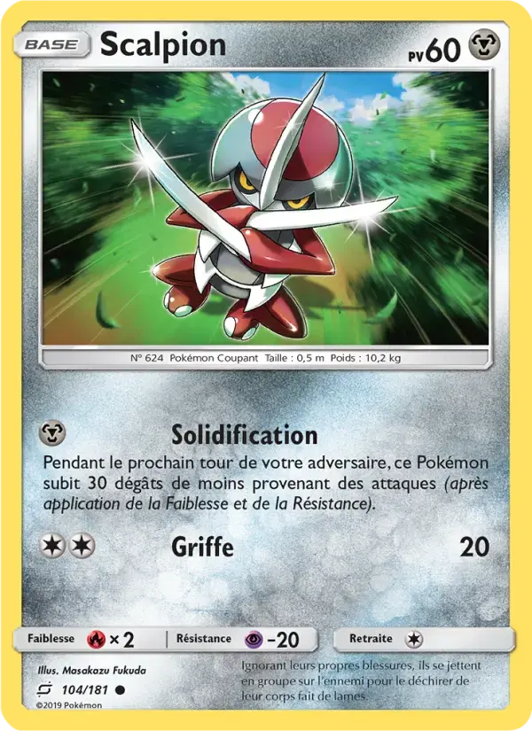 Carte Pokémon Scalpion #104 — Duo de Choc