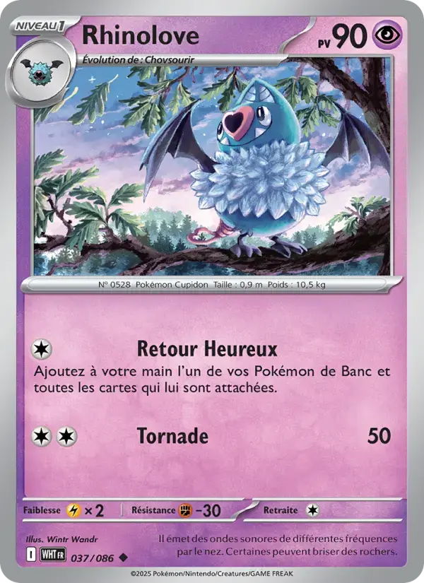 Carte Pokémon Rhinolove #037 — Flamme Blanche