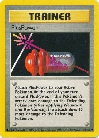 Carte Pokémon PlusPower #84 — Set de Base
