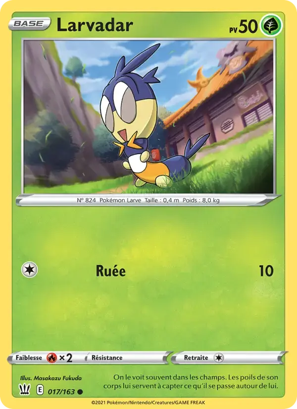 Carte Pokémon Larvadar #17 — Styles de Combat