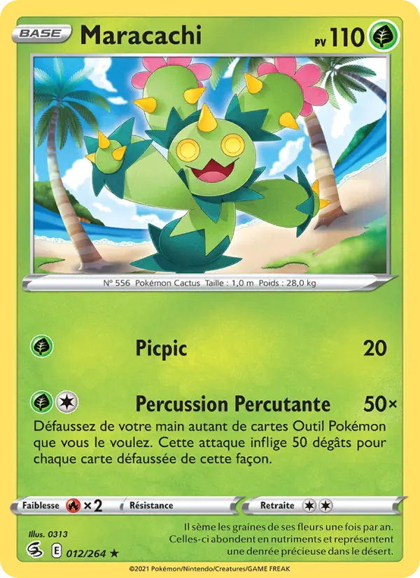Carte Pokémon Maracachi #12 — Poing de Fusion