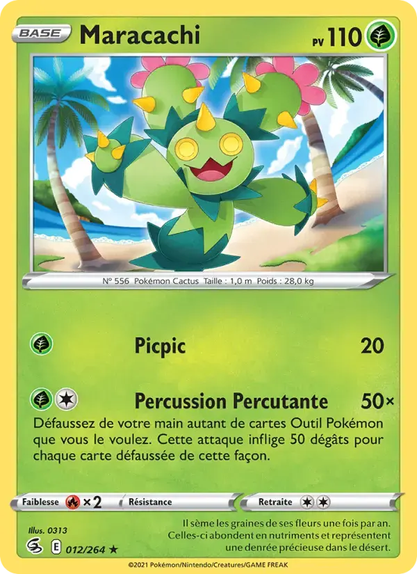 Carte Pokémon Maracachi #12 — Poing de Fusion