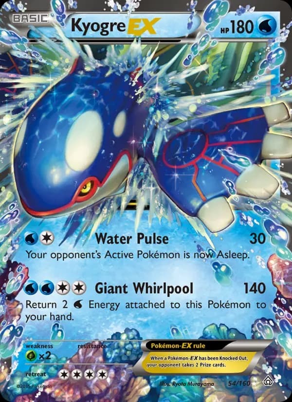 Kyogre EX #54 — Primal Clash