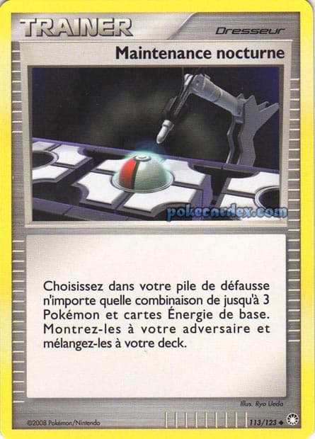 Carte Pokémon Maintenance nocturne #113 — Trésors Mystérieux