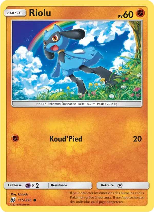 Carte Pokémon Riolu #115 — Harmonie des Esprits