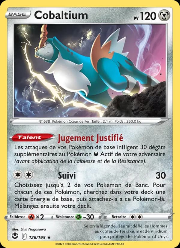 Carte Pokémon Cobaltium #126 — Tempête Argentée