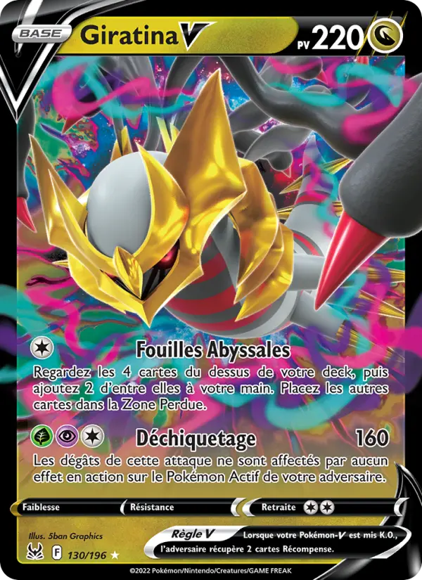Carte Pokémon Giratina V #130 — Origine Perdue
