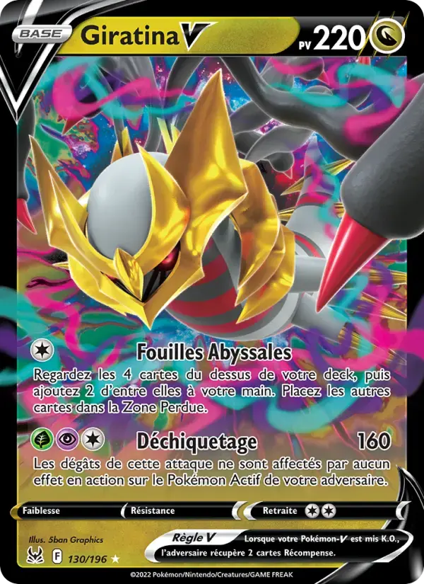 Carte Pokémon Giratina V #130 — Origine Perdue