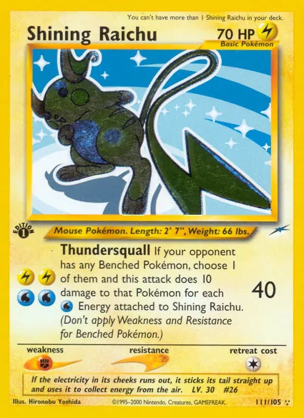 Shining Raichu #111 — Neo Destiny