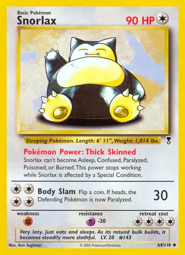 Snorlax #64 — Legendary Collection