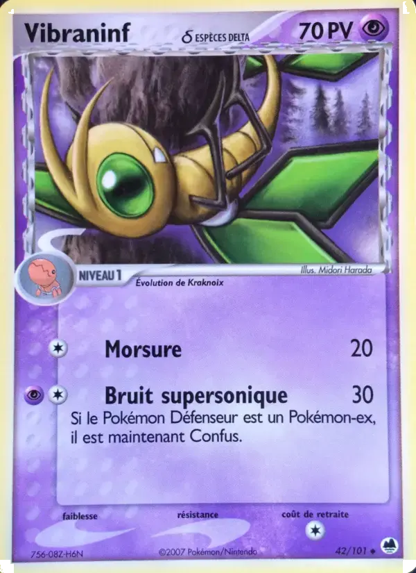 Carte Pokémon Vibraninf δ #042 — Île des Dragons