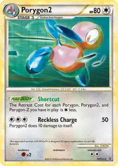 Carte Pokémon Porygon2 #HGSS23 — Promos HeartGold SoulSilver