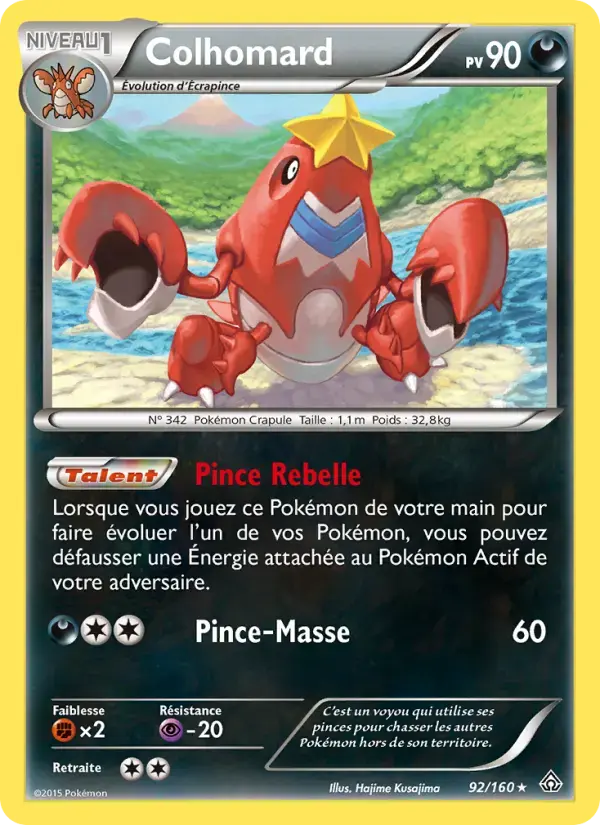 Carte Pokémon Colhomard #92 — Primo-Choc