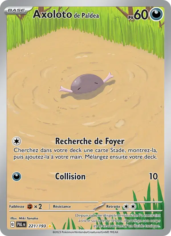 Carte Pokémon Axoloto de Paldea #221 — Évolutions à Paldea